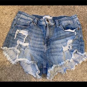 Cutoff Denim Shorts
